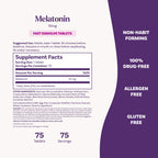 Natrol Melatonin 10 mg Fast Dissolve Tablets, Strawberry - 75 Count - image 5