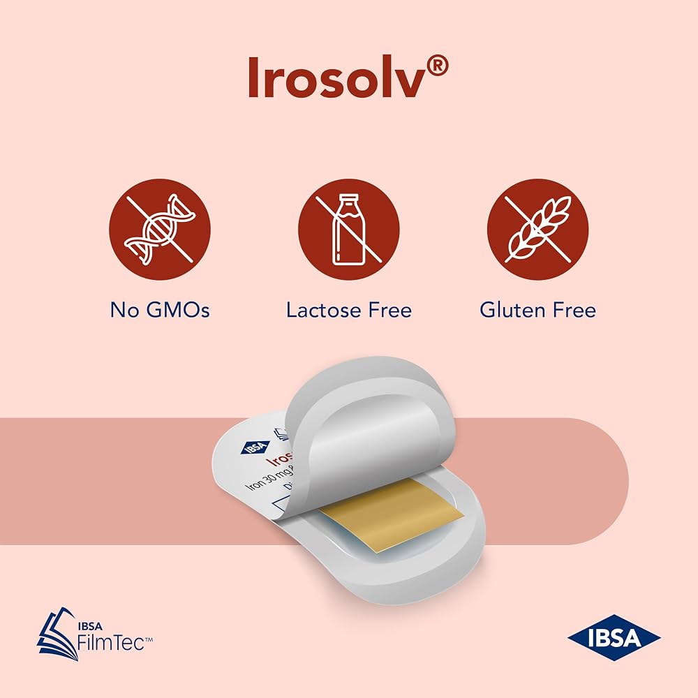 Ibsa Irosolv Iron Supplement with Folic Acid - 30 Films - image 3