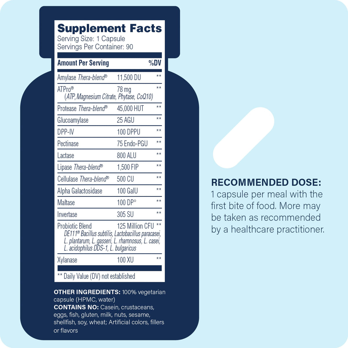Enzyme Science Complete Digestion Multi-Enzyme - 90 Capsules - image 2