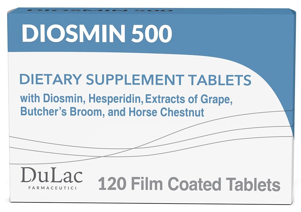 DULÀC Diosmin 500 Leg Circulation Support - 120 Tablets