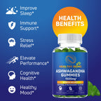 Healthy Being Nutrition Ashwagandha Gummies 1500mg - 60 Count - image 2