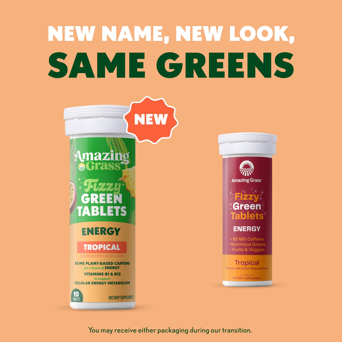 Amazing Grass Effervescent Fizzy Green Tablets