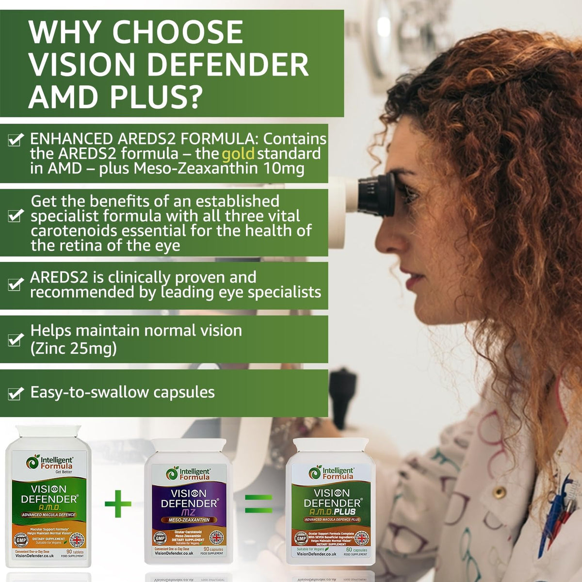 Intelligent Formula Vision Defender Plus Eye Supplement - 60 Vegan Capsules - image 2