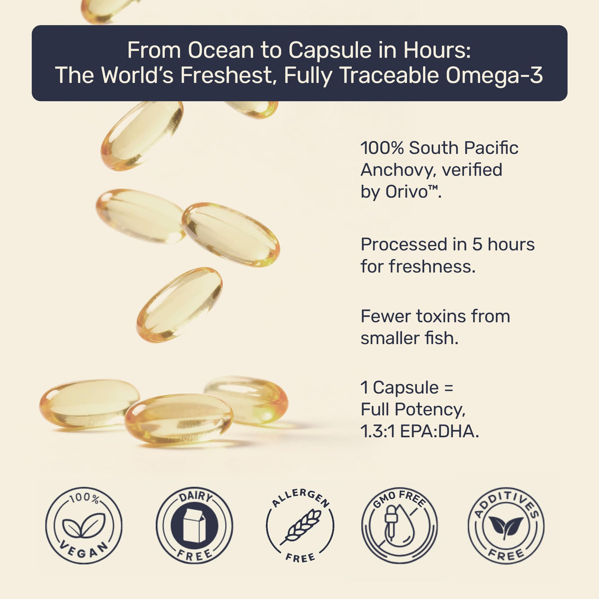 Inessa Omega 3 Fish Oil 1200mg - 60 Capsules - image 5