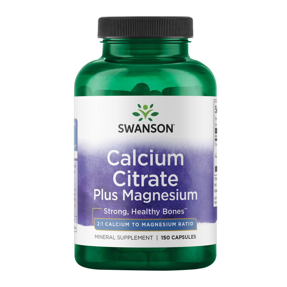 Swanson Calcium Citrate Plus Magnesium - 150 Capsules