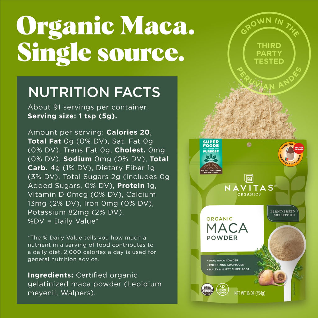 Navitas Organics Maca Powder Energize & Balance - 32 oz - image 2