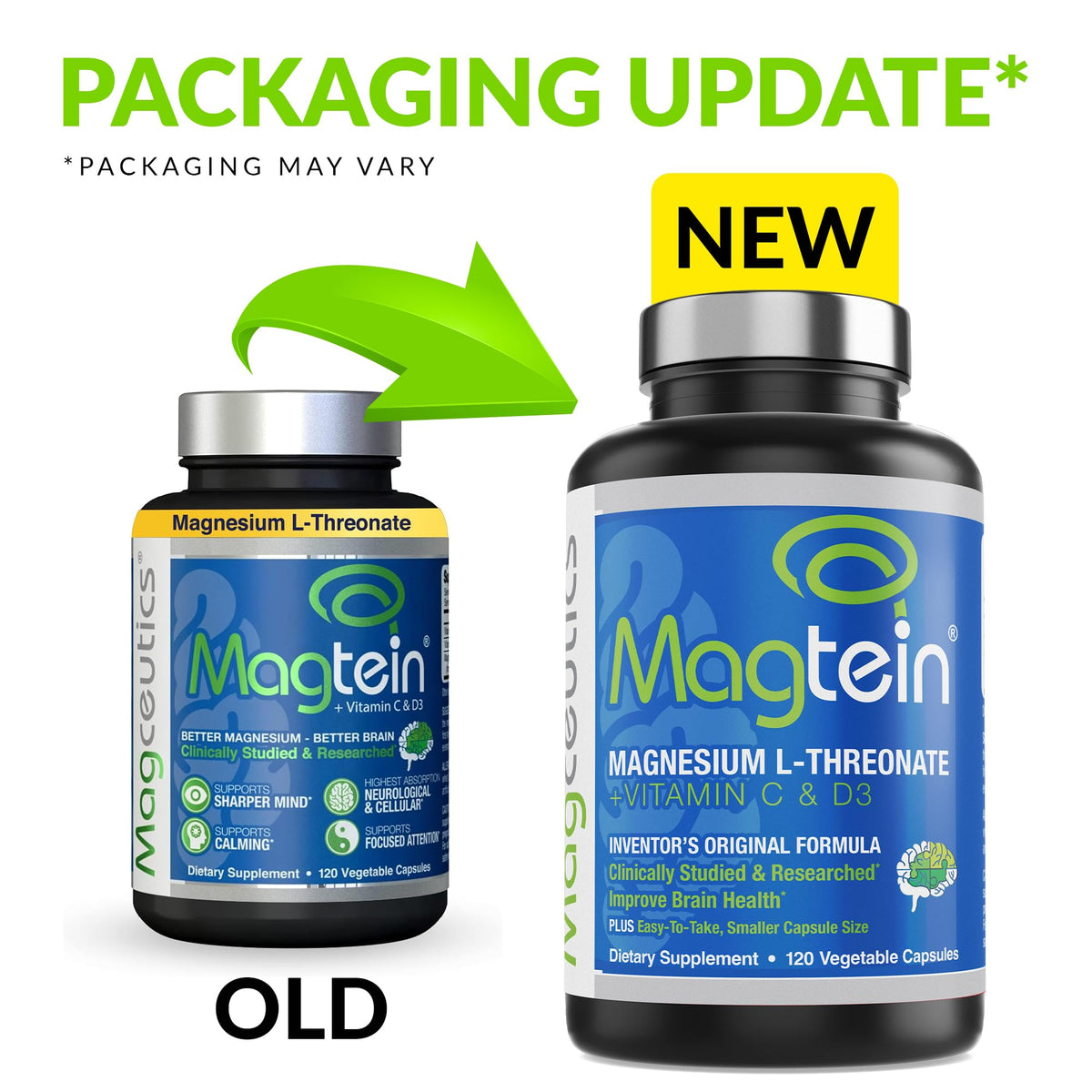 Magceutics Magtein Magnesium L-Threonate Brain Support - 120 Capsules - image 2