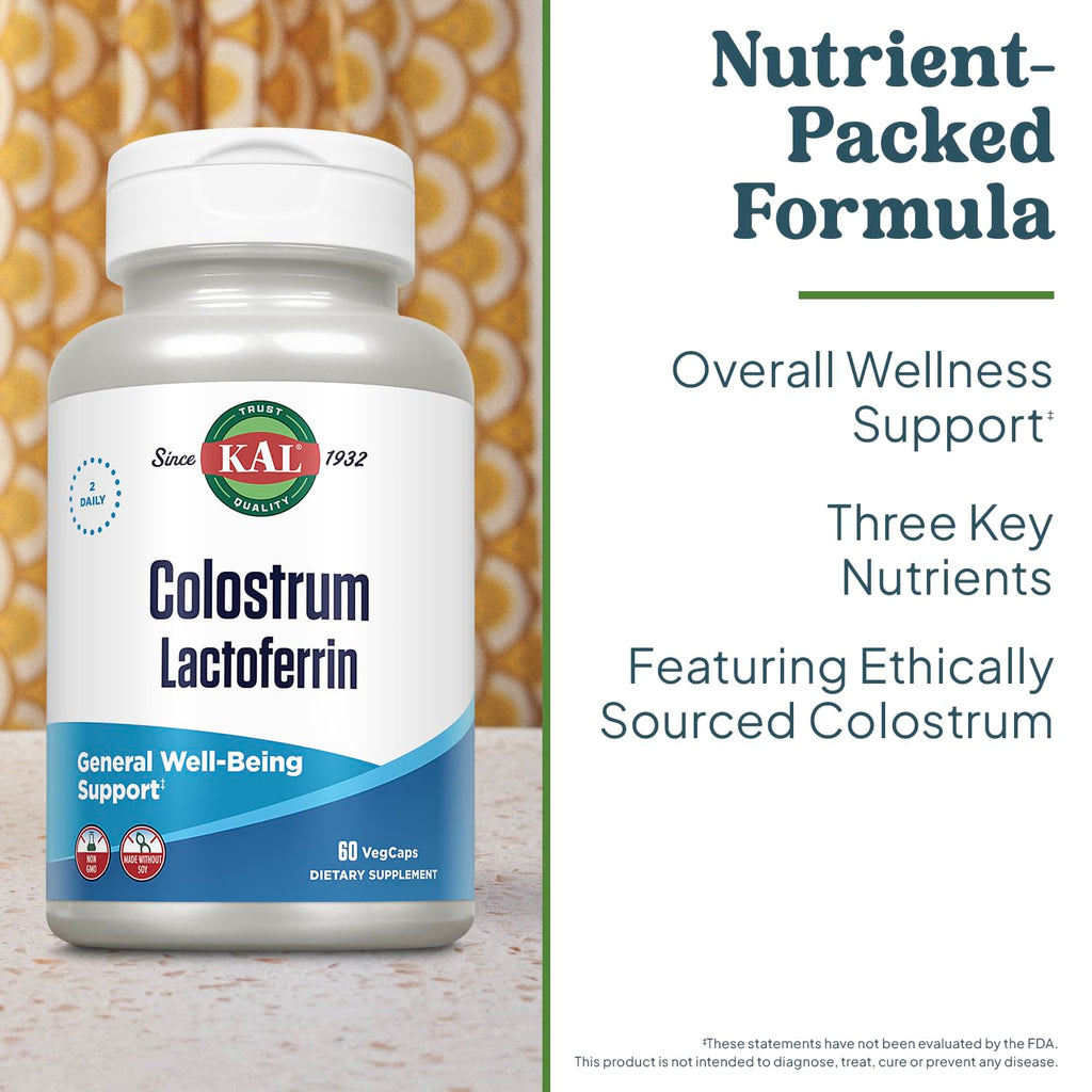 KAL Colostrum Lactoferrin Immune Support - 60 Capsules - image 3