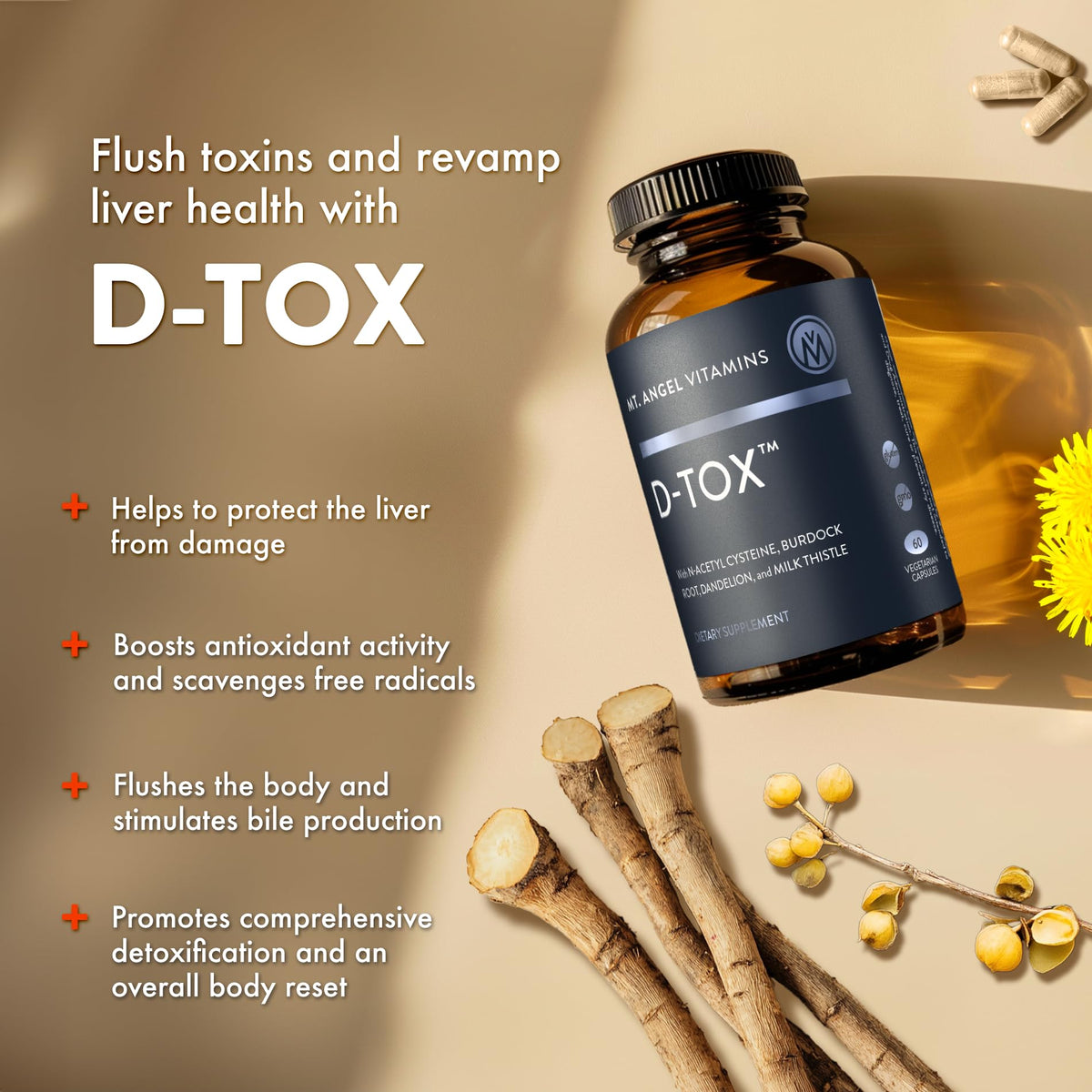 Mt. Angel Vitamins D-Tox - Advanced Liver Cleanse & Detox Repair - image 4