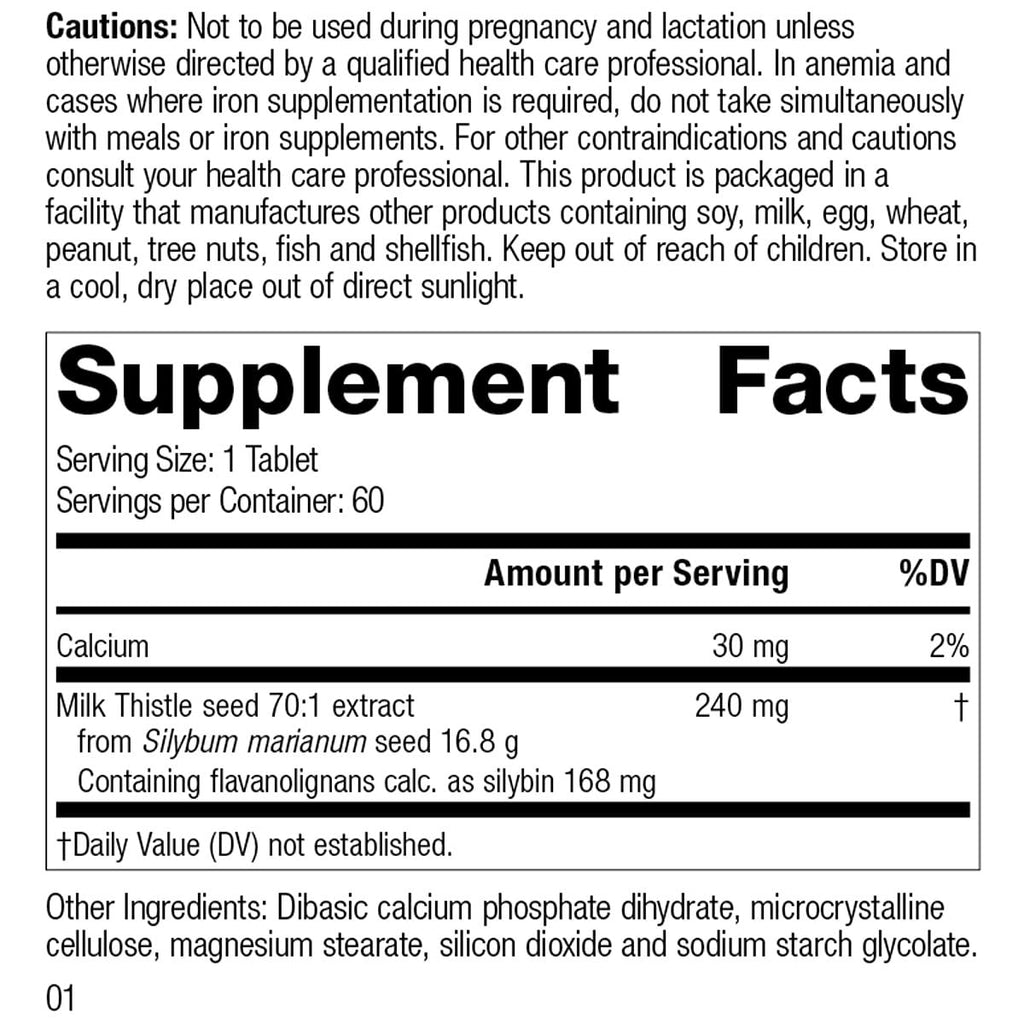 Standard Process Medi Herb Milk Thistle Forte - 60 Tablets - image 2