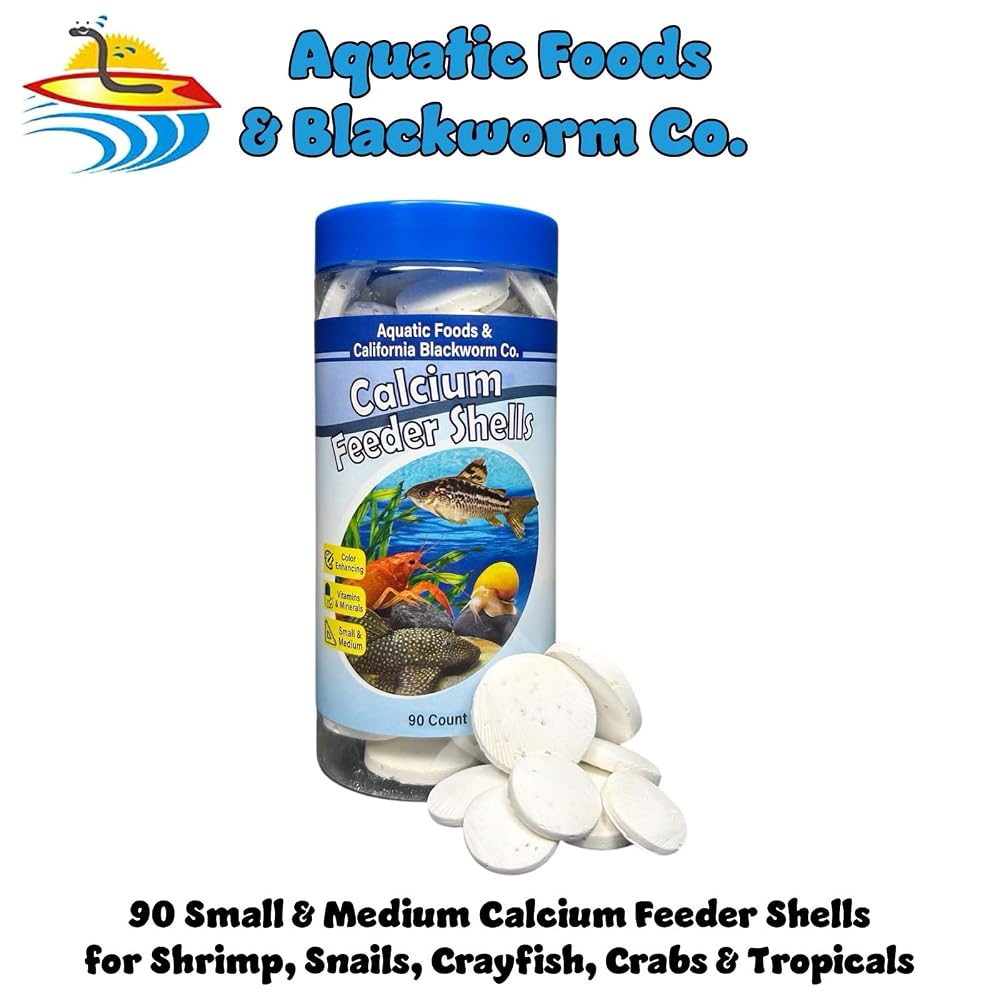 Aquatic Foods Calcium Sinking Feeder Shells - 90 Count - image 2