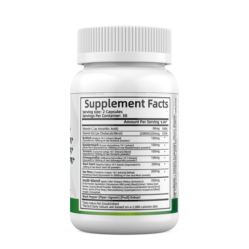 Orelo Super Sea Moss Blend Advanced Formula - 60 Capsules - image 2