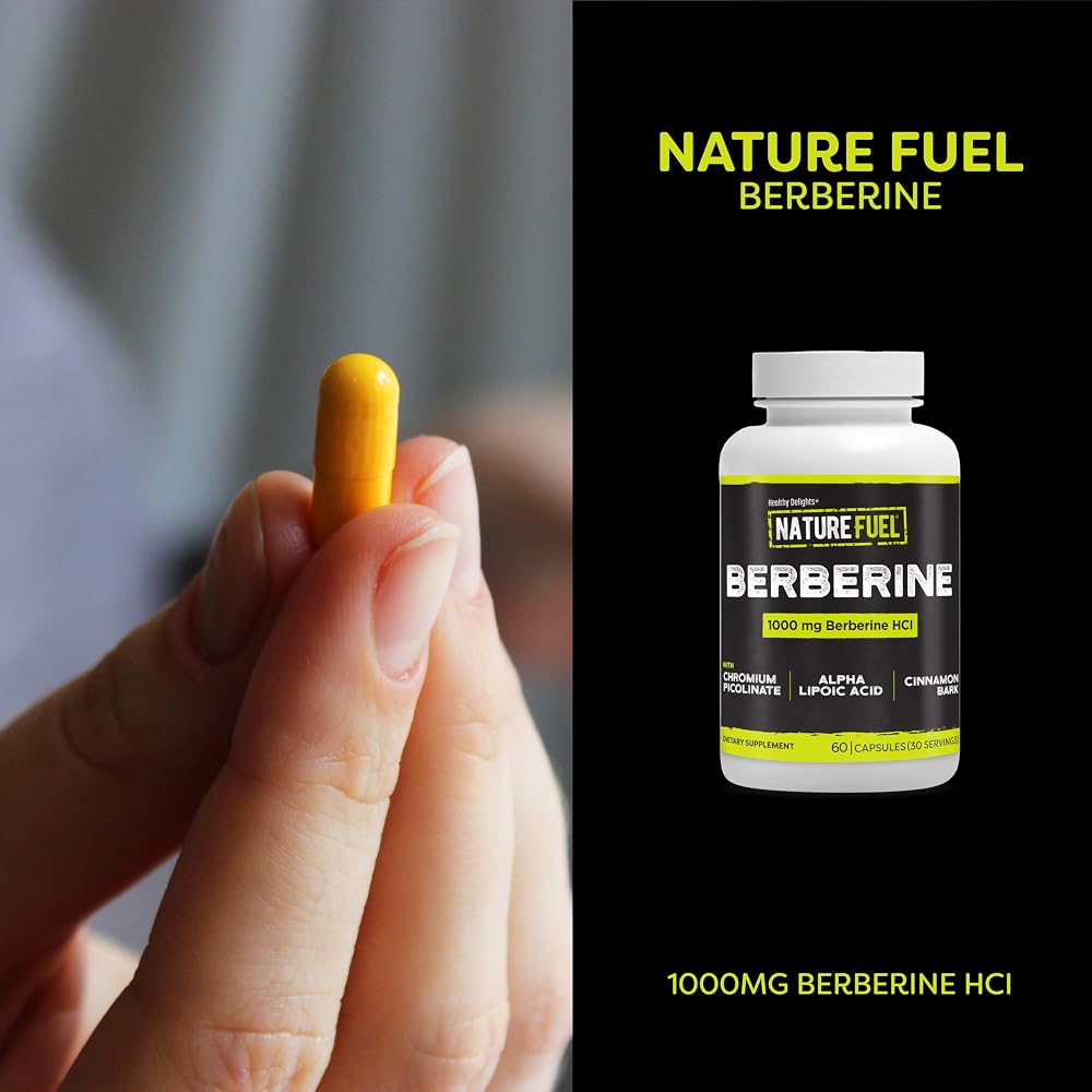 Healthy Delights Nature Fuel Berberine Capsules - 60 Count - image 3
