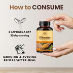 Hebhac Herbs Fenugreek Capsules for Lactation Support - 60 Capsules - image 3
