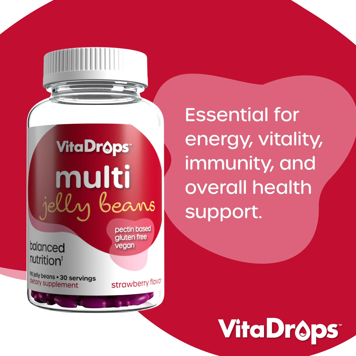 VitaDrops Multivitamin Jelly Beans for Women & Men - 90 Jelly Beans - image 3