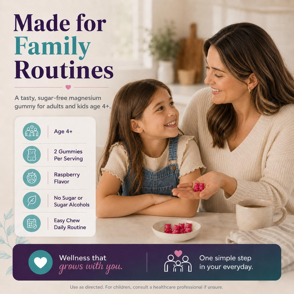Natural BioScience Sugar Free Magnesium Gummies - Calming Anti-Stress
