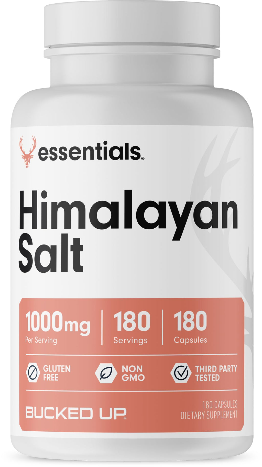 Bucked Up Himalayan Salt 1000mg - 180 Capsules