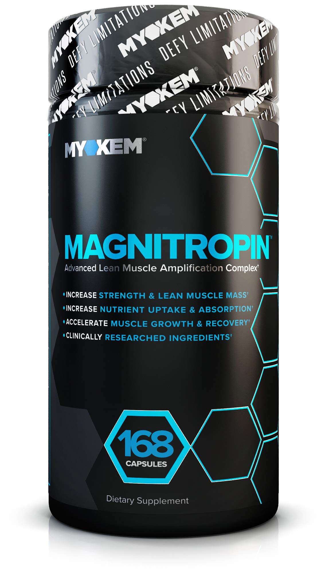 MYOKEM Magnitropin Lean Mass Gainer Testosterone Booster - 168 Capsules