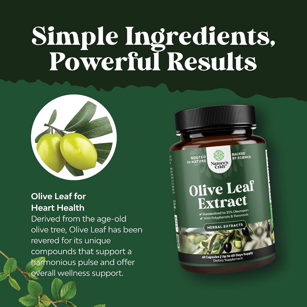 Natures Craft Potent Olive Leaf Extract Capsules