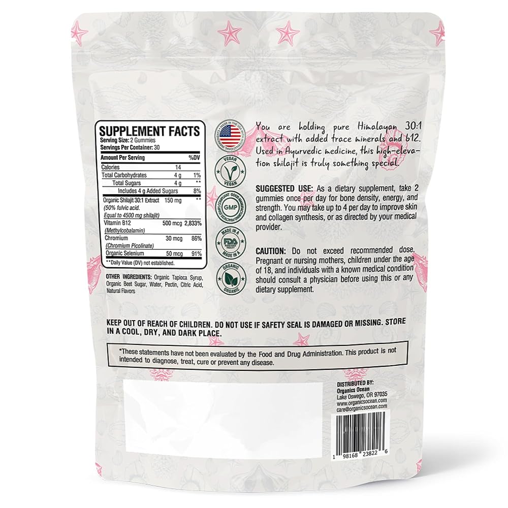 Organics Ocean Shilajit Gummies Pumpkin Cocoa - 60 Gummies - image 2