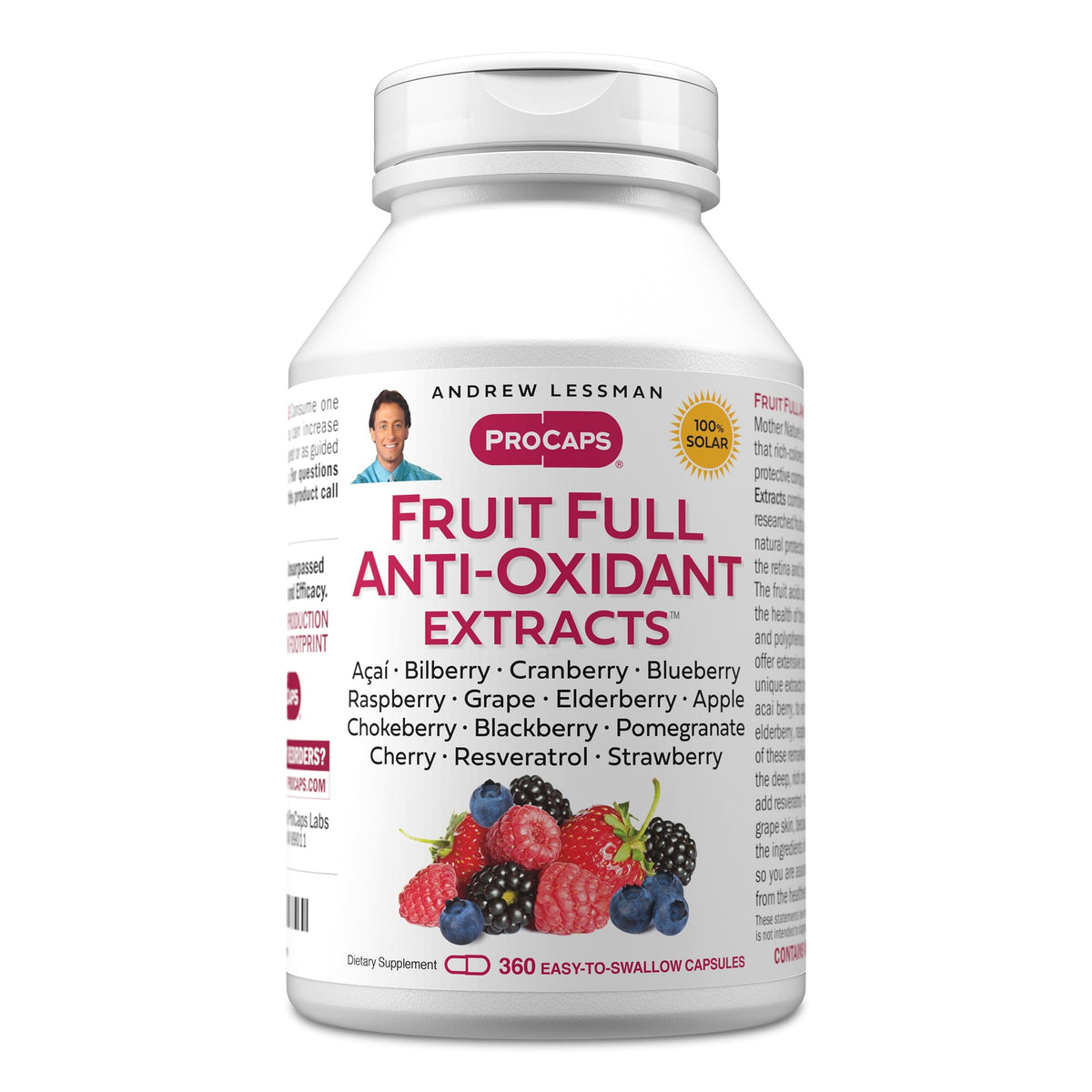 ANDREW LESSMAN Fruit Full Anti-Oxidant Extracts Capsules - 14 Natural
