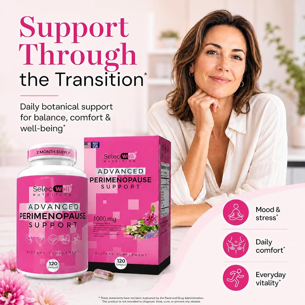 SelecWell Perimenopause & Menopause Support Supplement - 120 Capsules - image 2