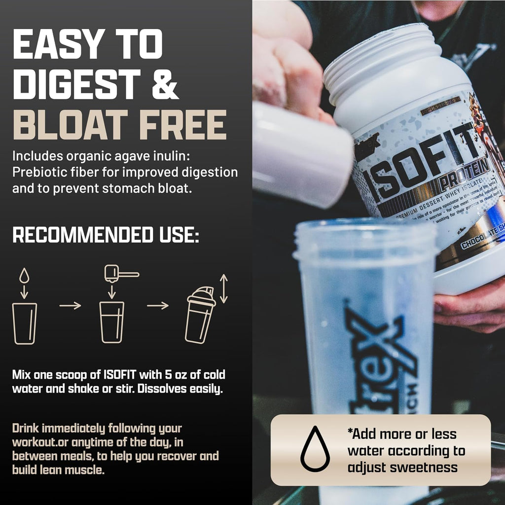 Nutrex Research IsoFit Whey Protein Powder Instantized 100% Whey