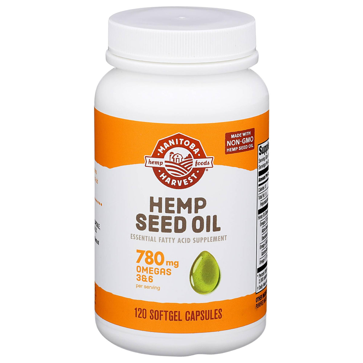 Manitoba Harvest Hemp Seed Oil Softgels - 120 Count