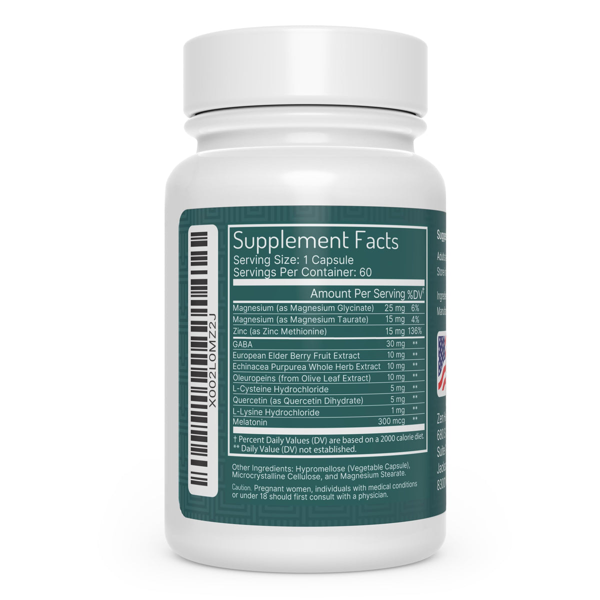 Zen Haus Respiratory and Immune Supplement - 60 Capsules - image 3