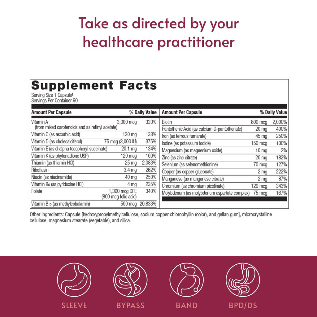 Bariatric Advantage Ultra Solo with Iron - Once-Per-Day Daily