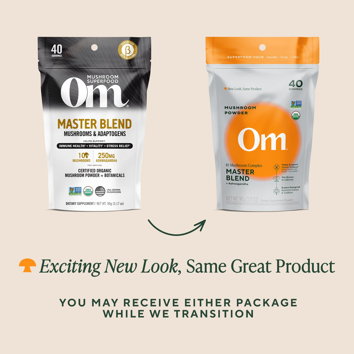 OM MUSHROOM SUPERFOOD Om Master Blend Mushroom Powder