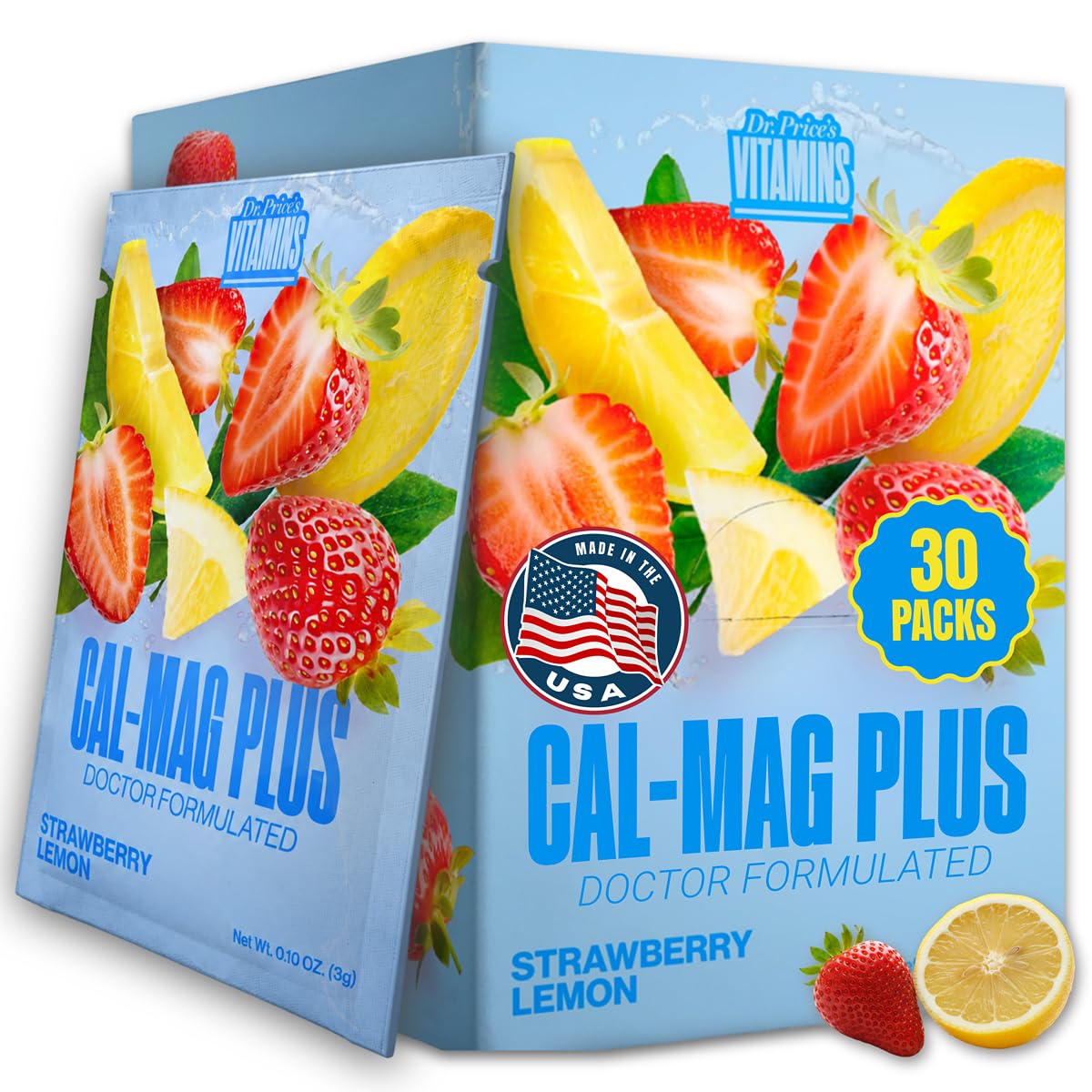 Dr. Price's Vitamins Calcium Magnesium Powder - 30 Packets