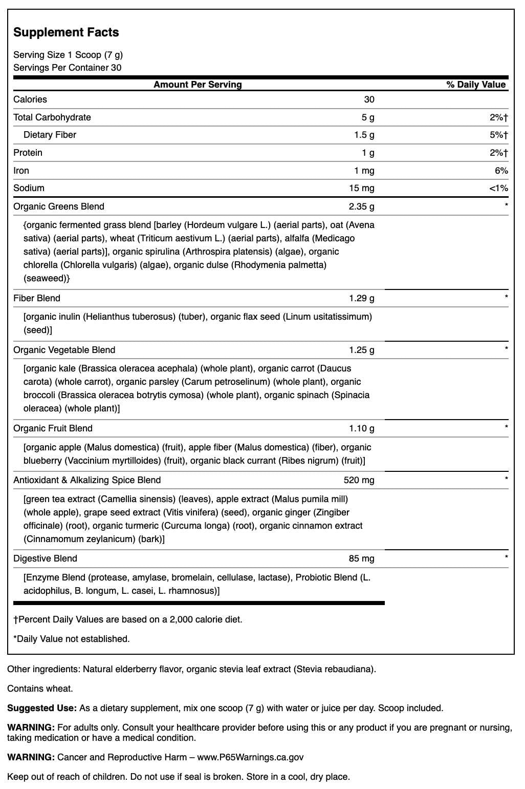 Swanson Fermented Alkalizing Greens Drink Mix Powder - 7.4 oz - image 2