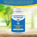 LifeStrength Vitamin K2 MK7 + D3 25,000 IU Supplement - 60 Capsules - image 4