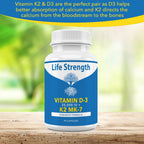 LifeStrength Vitamin K2 MK7 + D3 25,000 IU Supplement - 60 Capsules - image 4