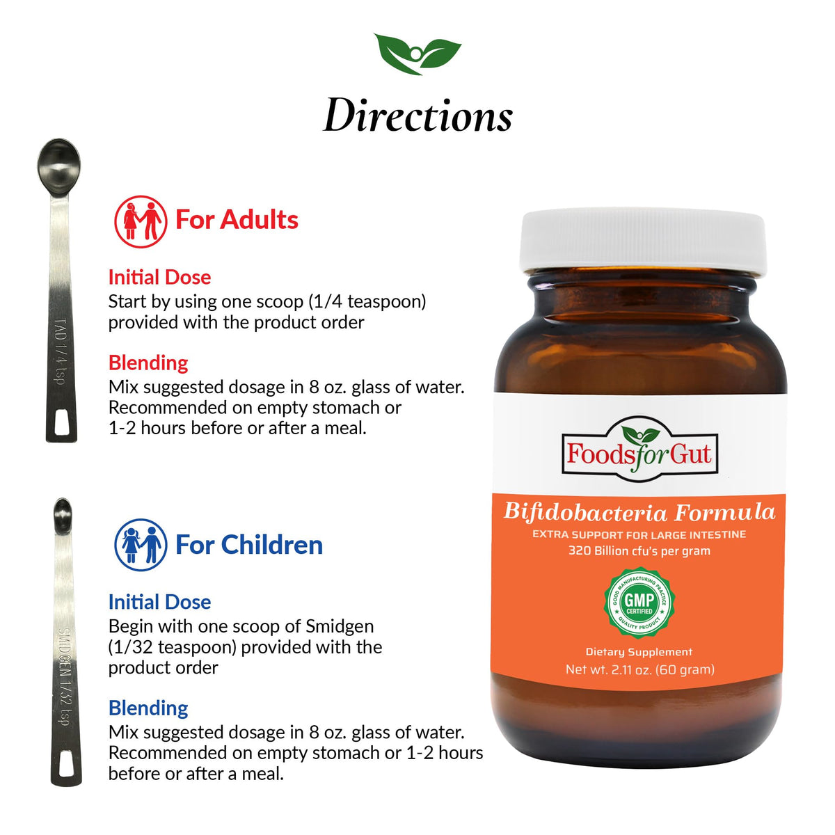 Foods For Gut Bifido Formula 320 Billion cfu's