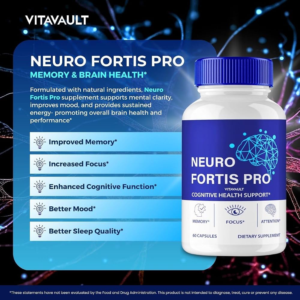 Vitavault Neuro Fortis Pro Brain Supplement - 300 Capsules - image 4
