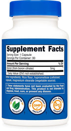 Nutricost Boron 5mg - 30 Vegetarian Capsules - image 5