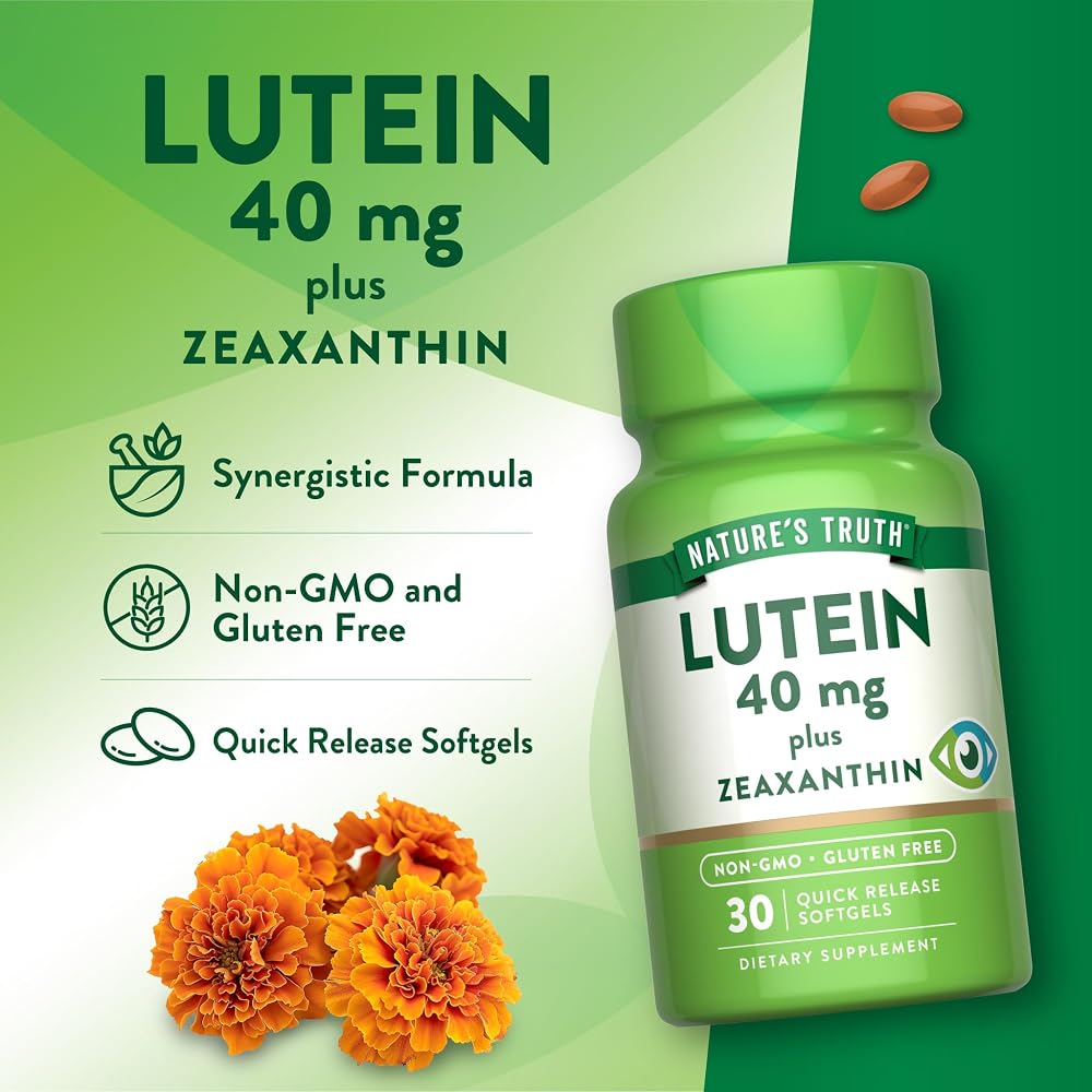 Nature's Truth Lutein and Zeaxanthin Supplement 40mg - 30 Softgels - image 5