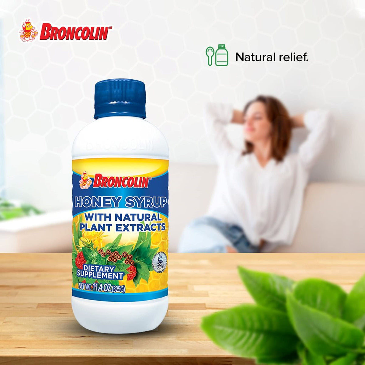 Broncolin Honey Syrup with Propolis & Elderberry - 11.4 Fl Oz - image 5
