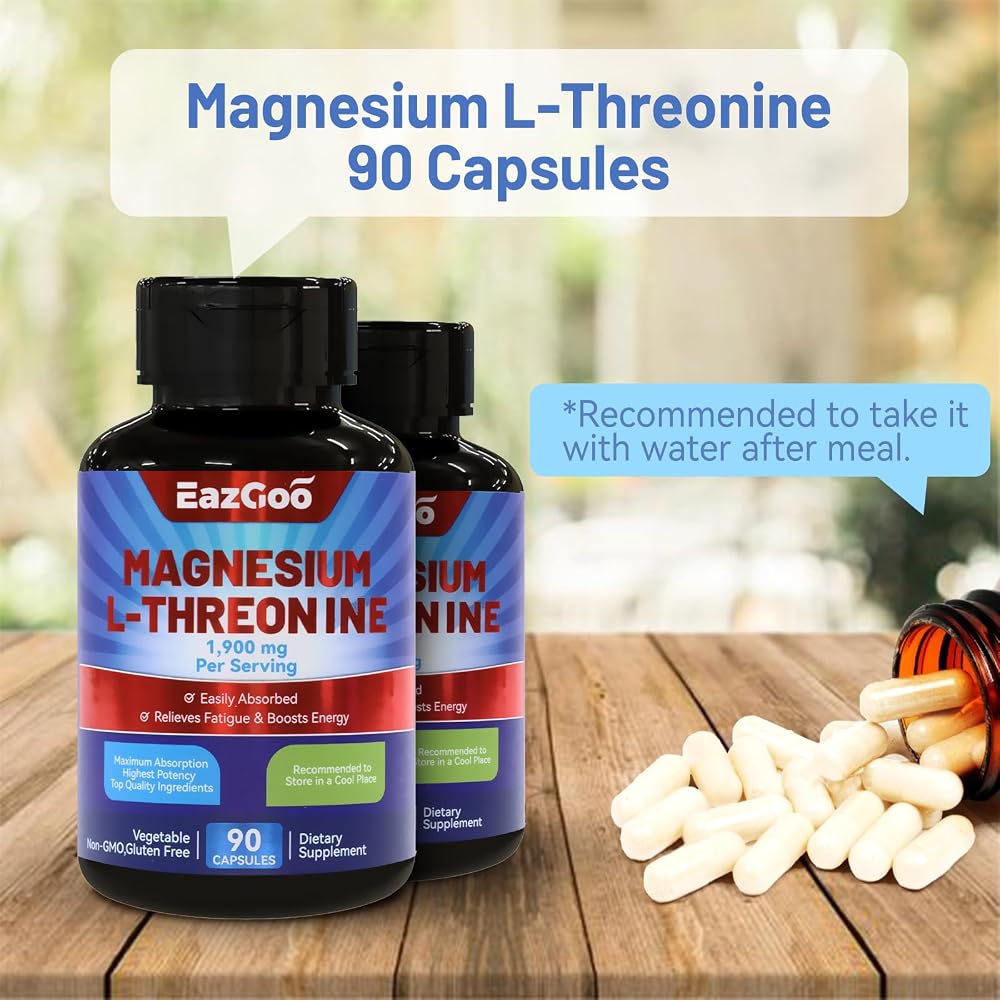 EAZGOO Magnesium L-Threonine 1900mg - 90 Capsules - image 6