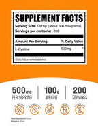 BulkSupplements.com L-Cystine Powder, Amino Acid Supplement