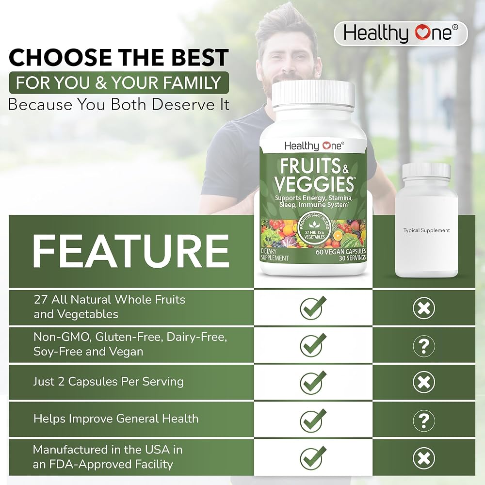 Healthy One Fruits & Veggies 27-in-1 Formula - 120 Capsules - image 5