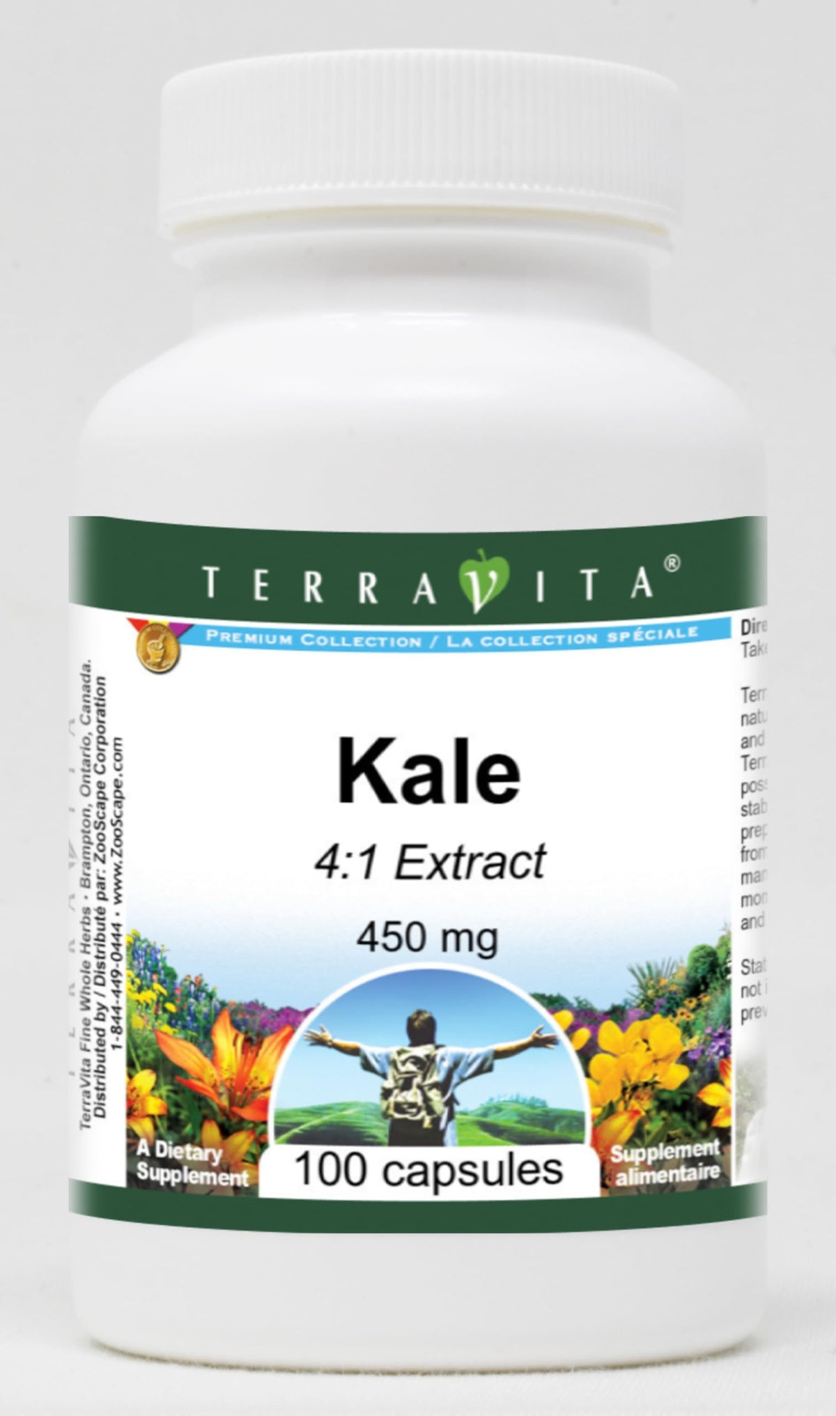 Terravita Kale 4:1 Extract 450 mg - 100 Capsules