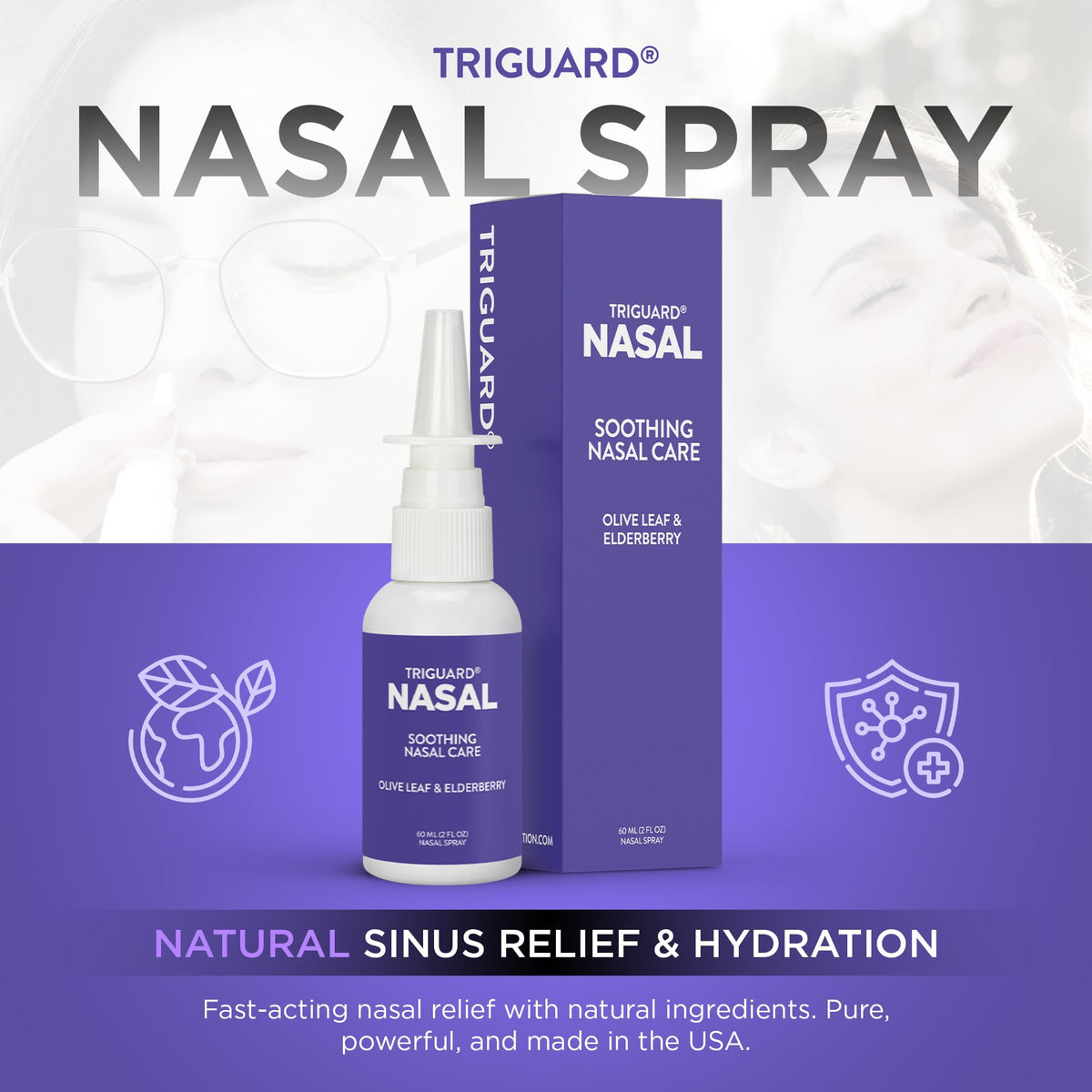 Oxygen Nutrition TriGuard Plus Colloidal Silver Nasal Spray - 2 Fl Oz - image 2