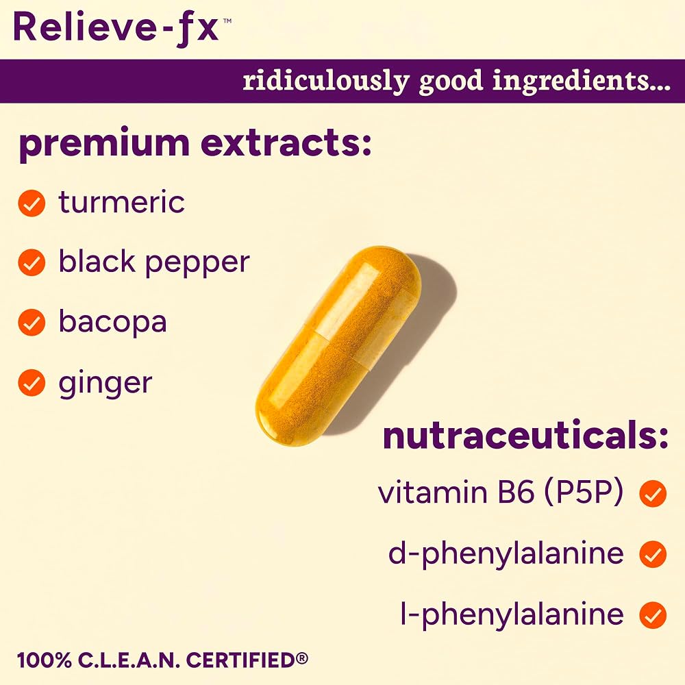 PPO Lab Relieve-fx™ DLPA Boswellia Turmeric Ginger Supplement