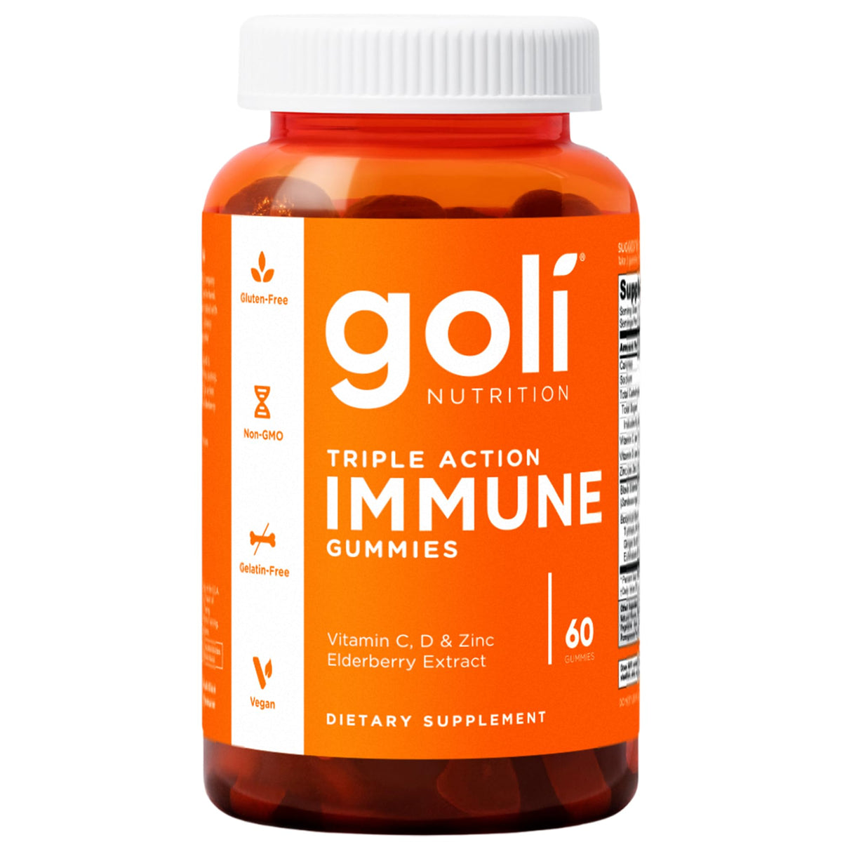 Goli Immune Vitamin Gummy - 60 Count - Elderberry