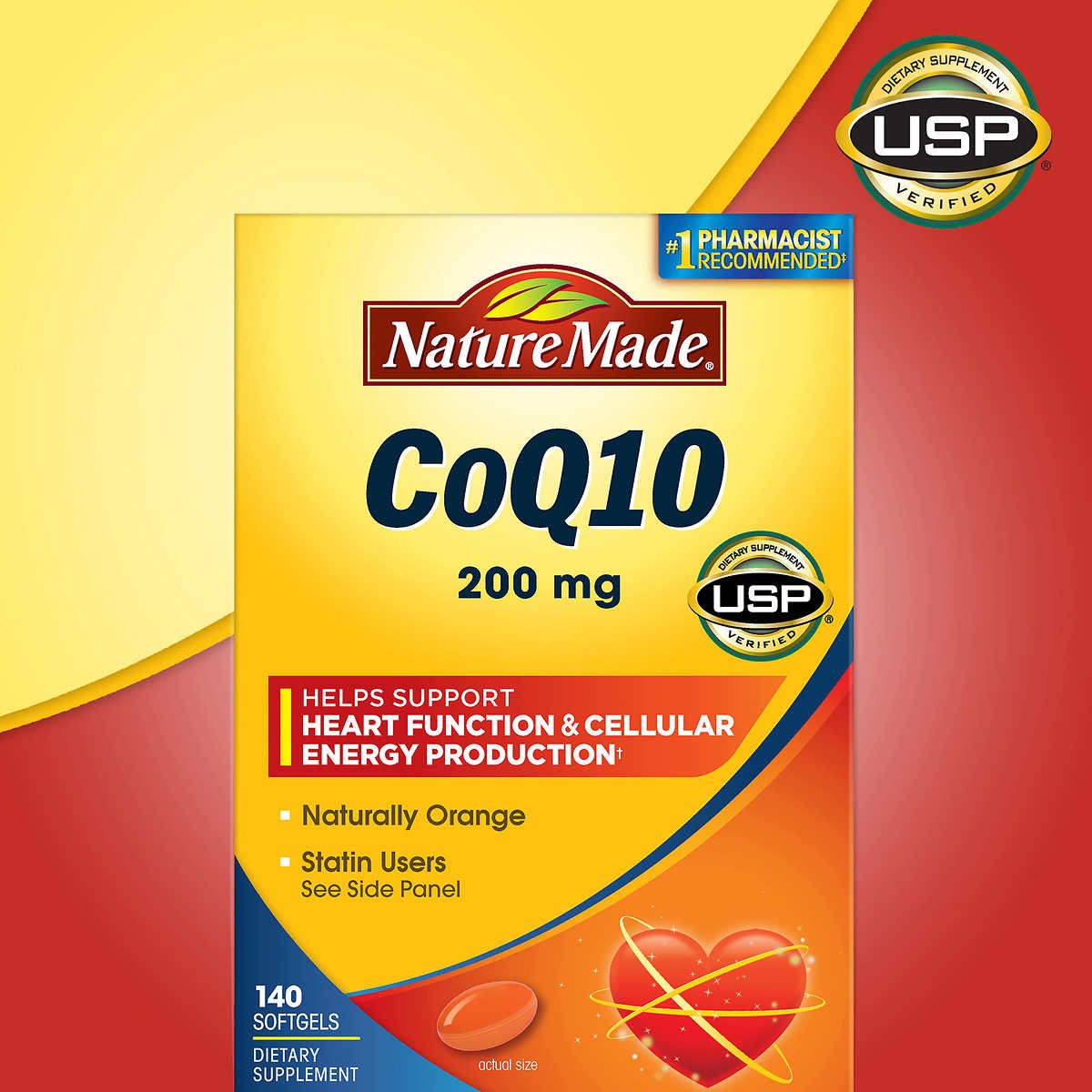 Nature Made CoQ10 200 mg - 140 Softgels