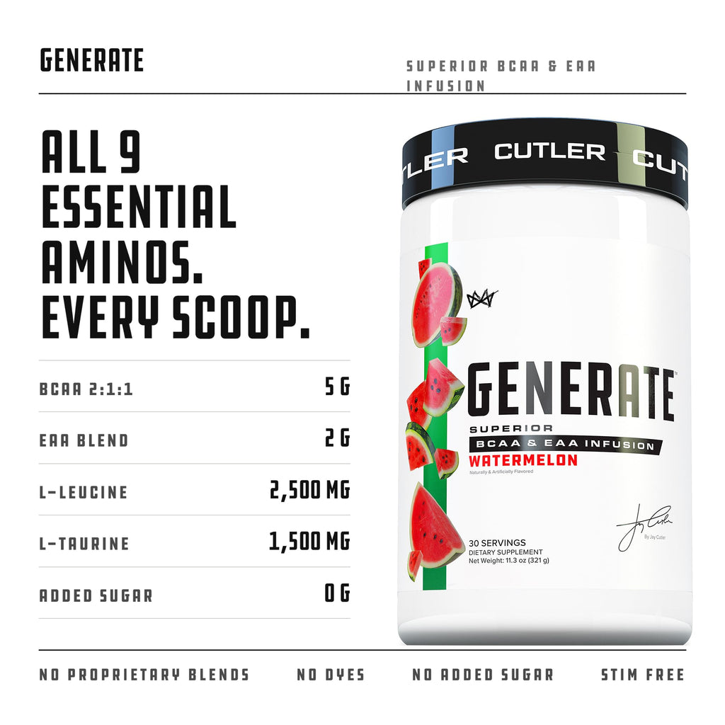Cutler Nutrition Generate Amino Powder