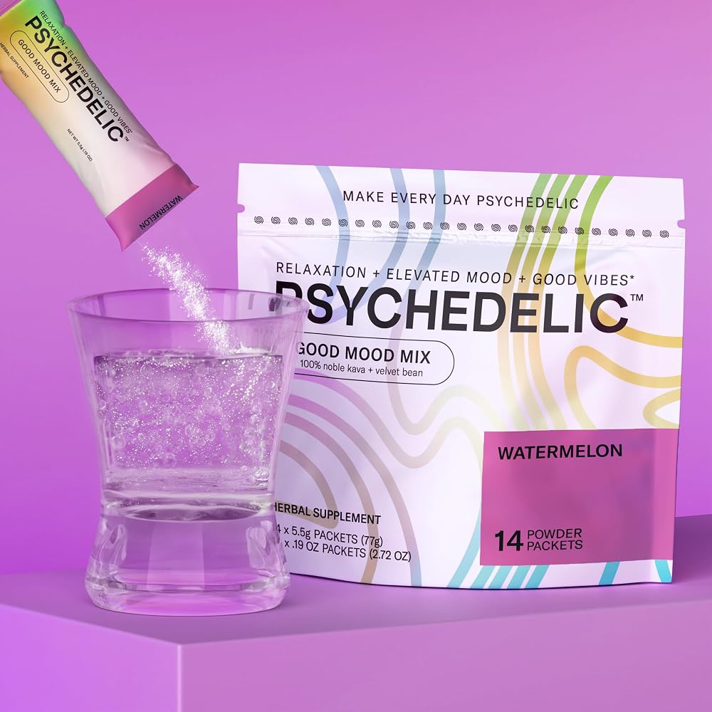 Psychedelic Water Good Mood Mix Watermelon Kava Drink - 14 Packets - image 4